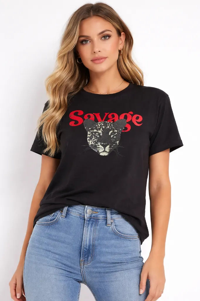 camiseta tigre negra