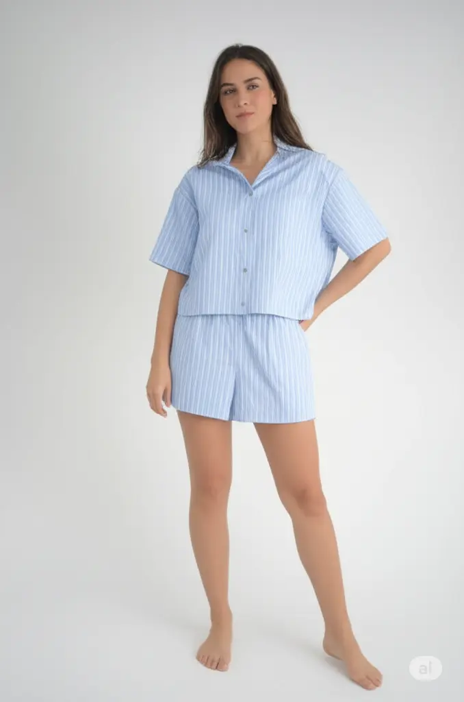 VA019 SET SHORT RAYAS #7
