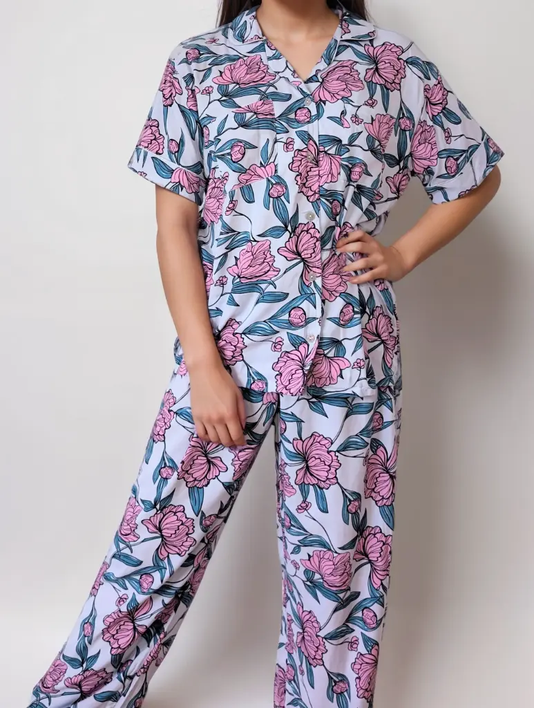 [VA038(S)] VA038 #7 SET SHORT HOJA MAGENTA (S)